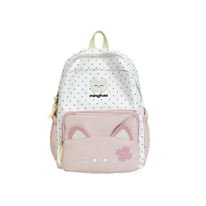 Schoolbag Wholesale Schoolbag Female Ins Cute Cat Backpack Junior High School Student Travel Bag High School Student Commuting Versatile Backpack