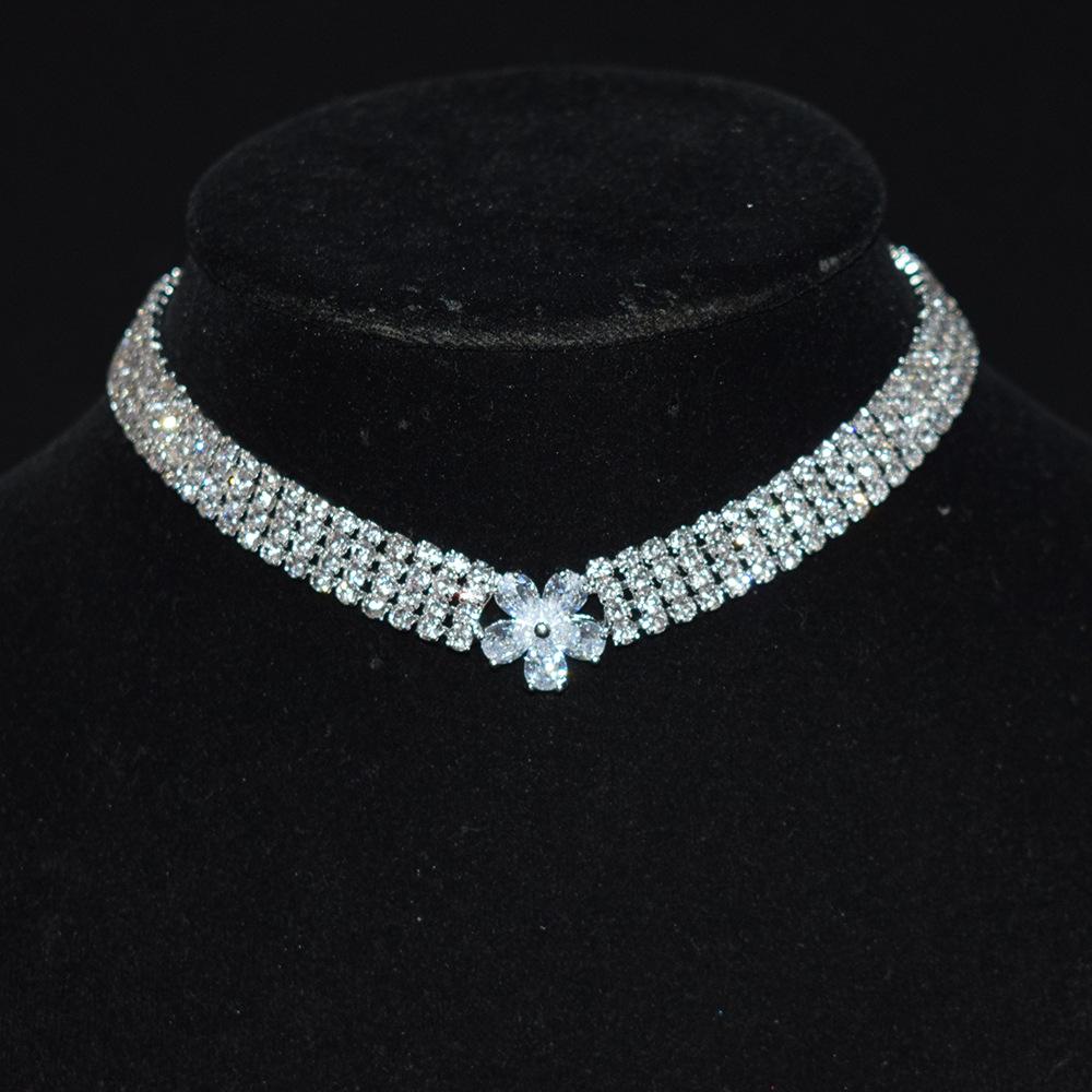 Collana Girocollo Vintage Con Ciondolo A Goccia Strass - Catena Cubana Oro - Choker Punk Spessa - Gioielli Donne E Ragazze - Regalo Di Moda