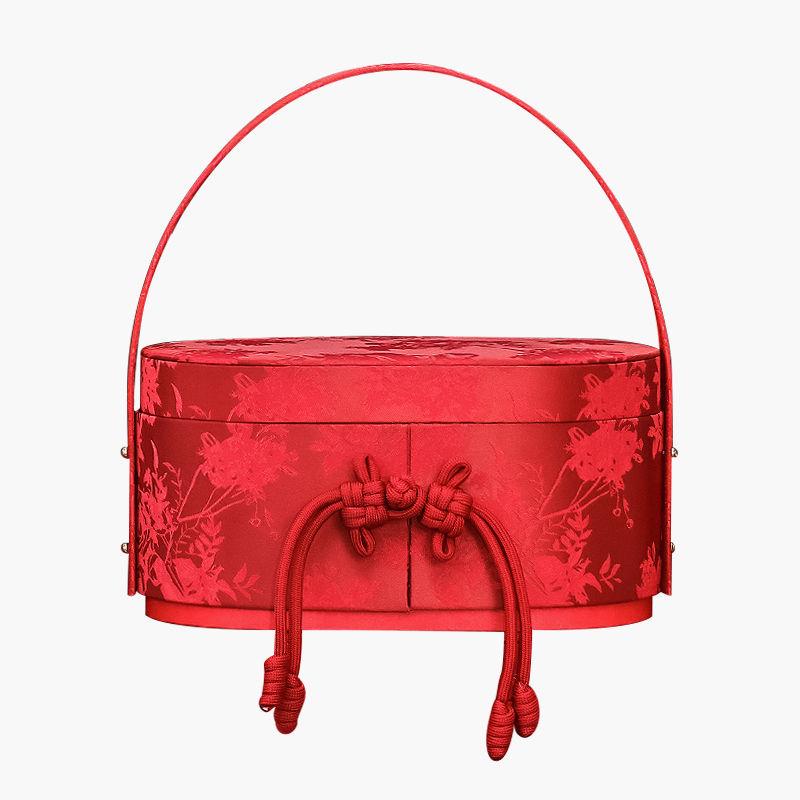 

Red Chinese-Style Bridal Handbag Gift Set for Bridesmaids 24.5*15*12.5 cm