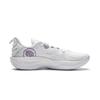 Li Ning Abrasion Resistant Rebound Grip Low top Basketball Shoes Men's White Purple ABFV005-12
