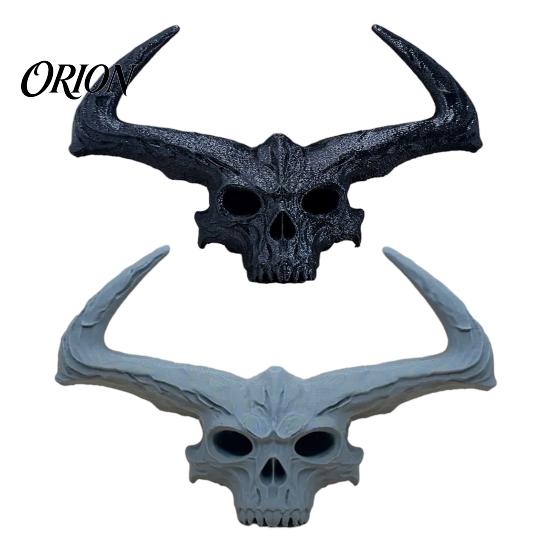 Decorazione Teschio Sinistro Statuetta Gigante Stampata in 3D, Statua Decorativa Fiamma Gotica, Scultura per Feste di Halloween per la Casa