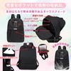 ORIJIRI Women's Travel Backpack, Stylish, Waterproof, Lightweight, and Water-Repellent Nylon Backpack for Commuting and School (Black)