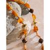 Eetit  76+6cm Acrylic Plastic Beads Chain Sunflower Pendant Long Necklace Stainless Steel Handmade Charm Jewelry Wholesale 2025