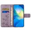 Dla Motorola Moto E14 4G/G04 4G/G04s 4G/G24 4G Etui Portfelowe Skórzane PU Podstawka Motyl Kwiat Pokrowiec na Telefon