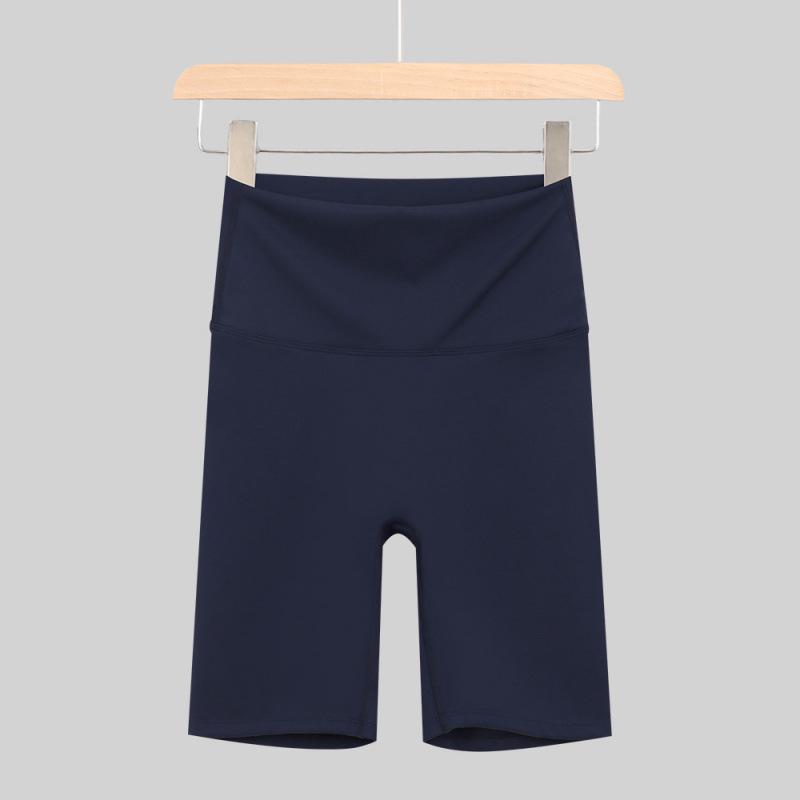 Lulu High-Waisted Quick-Dry Yoga & Sports Shorts with Shark Logo Size 4: 100-110 lbs