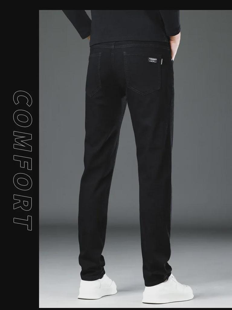 Men's Slim Stretch Jeans: Comfortable, Stylish, High-Quality Straight Fit Casual Pants