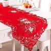 24TE Christmas Table Runners Dresser Scarves Unique Embroidery Design Excellent Gift