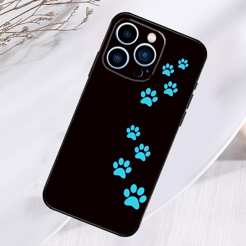Cat Dog Paws Phone Case For iPhone 16 Pro Max 15 14 12 11 13 17 Pro Max Plus 12 13 Mini 16e 17 Air Cover