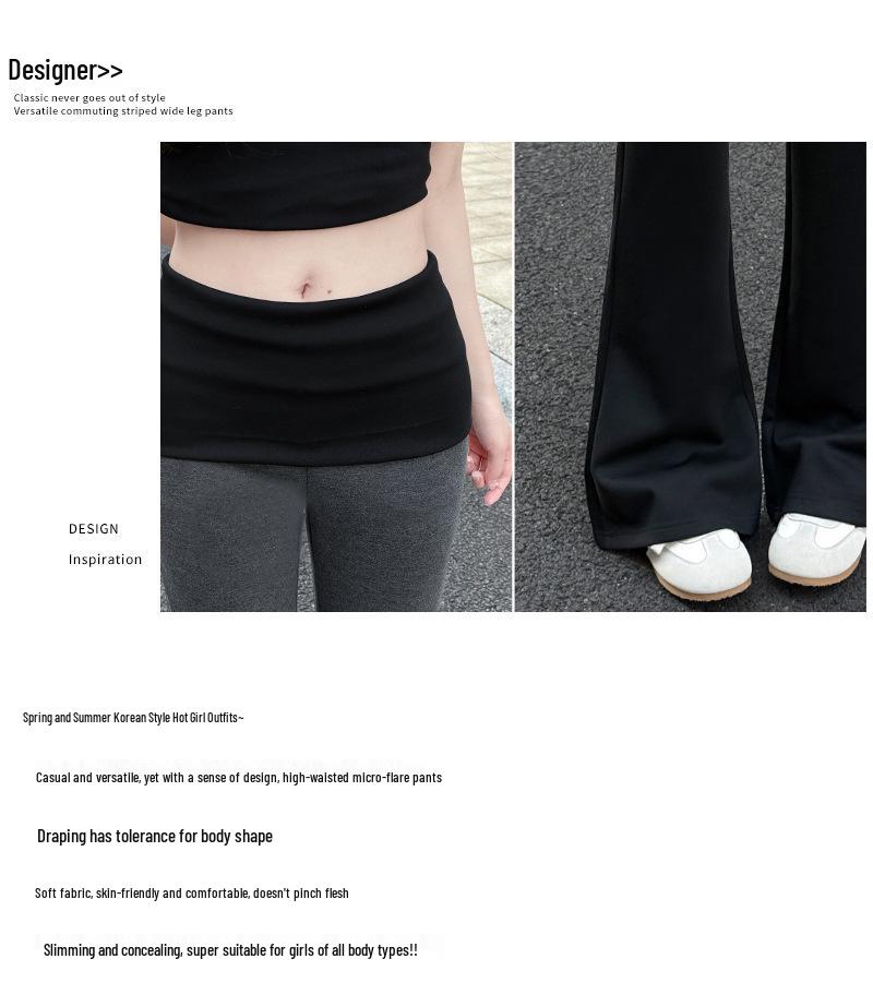 Pantaloni da Yoga a Zampa d'Elefante Color Block da Donna - Vita Bassa, Vita Alta, Versatili, Snellenti per Primavera/Estate