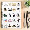 50PCS Graduation Season Sticker Landscape Decompression Phone Coffee Laptop Luggage Waterproof Graffiti Graduation Decals