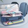Multi Layer Partition Stationery Bag Large Capacity Pen Bag Simple Pencil Case
