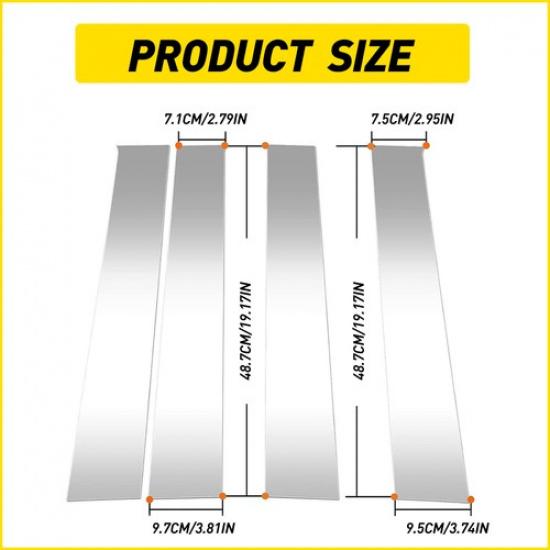 For 2009-2018 Dodge Ram 1500 2500 3500 B-Pillar Post Door Window Trim Cover EXV