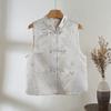 2025 New Jacquard Button Vest Women's Embroidered Early Spring Fashion Vest Top