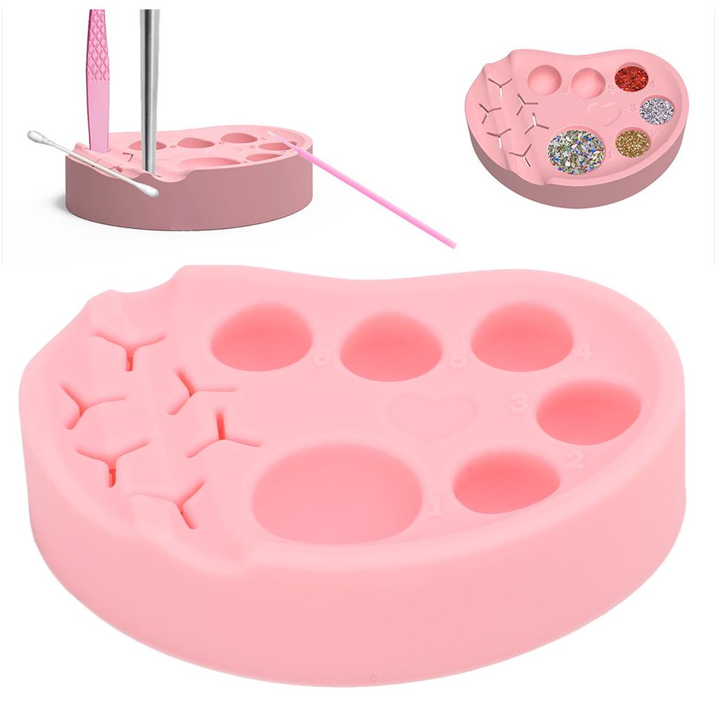 Lash Lift Brow Lamination Lotion Perming Lotion Container Multifunction Silicone Tray for Eyelash Perm Nail Polish Microblading Pigment