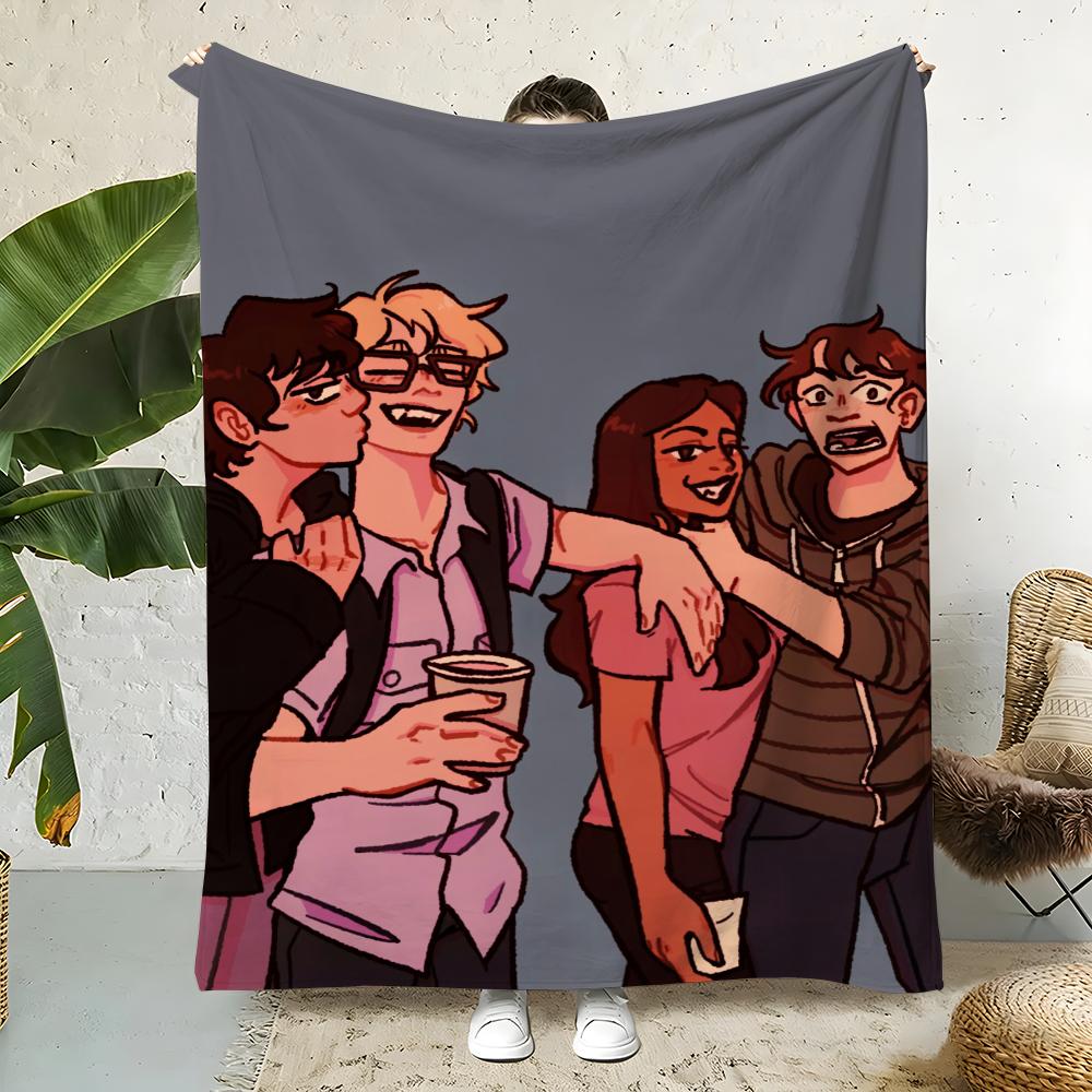 M-My Babysitter s a Vampire Throw Flannel Throw Blanket,Bed Home Office Nap Blanket Travel,Camping,Picnic Blanket Soft Decor 75x90cm