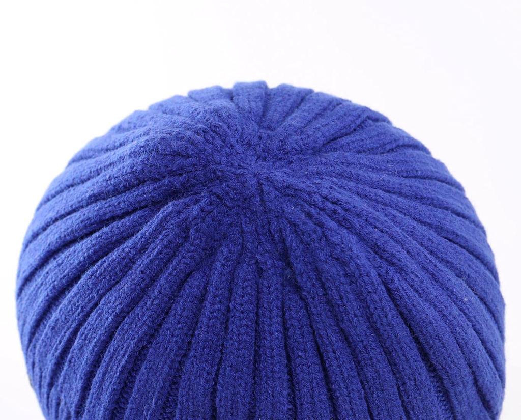 Conectaile Ohrenschützer Strickmütze für Kinder Winter Warme Mütze für Kinder Jungen Kleinkinder Beanie Strickmütze (Königsblau)