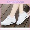 Elegant Womens Wedge Sneakers With High Platform And Lace Up For A Timeless Look