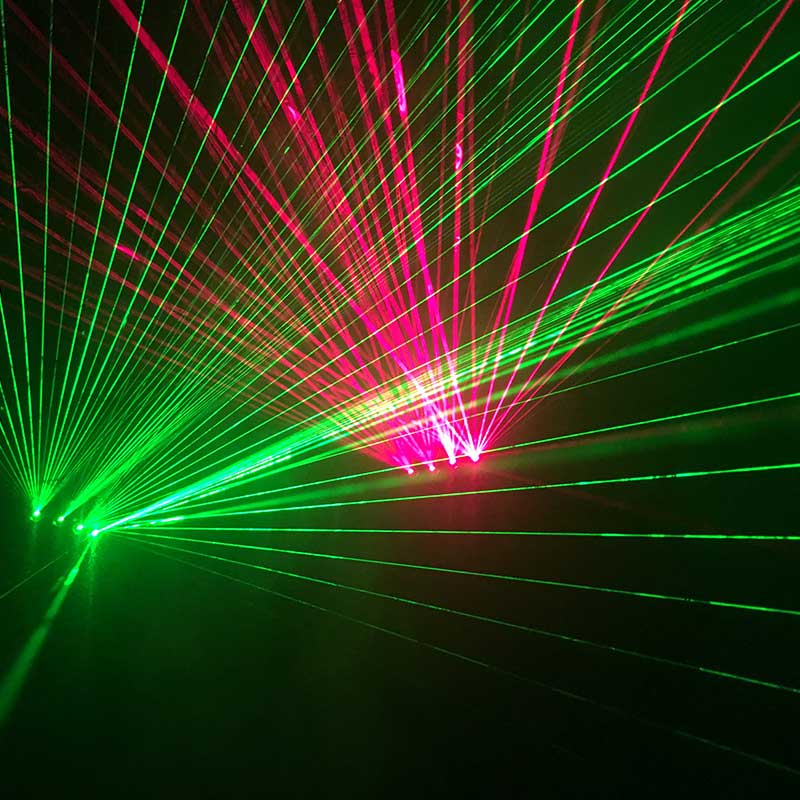 Laser Dance Gloves Red Green Beam Stage Props LED Palm Light Nightclub Performance Cool Lighting Accessory