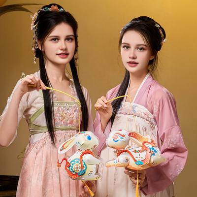 Yousheng DIY Rabbit Lantern Light-up Chinese Style Lantern 3D Waterproof Lantern Photo Prop for Mid-Autumn Festival Celebration Party Decoration