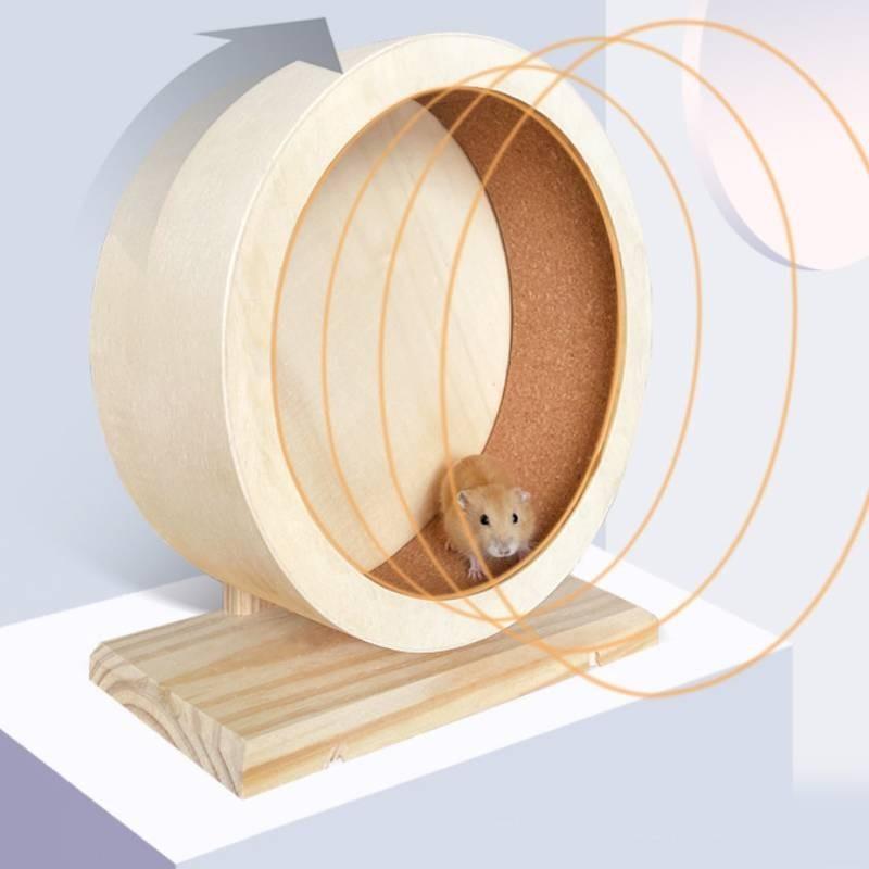Levné Dřevěné Tiché Běhací Kolečko Pro Křečka Masivní Dřevo Tichý Exerciser Pro Všechna Roční Období
