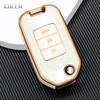 New Tpu Car Remote Key Case Cover Shell For Honda Civic Hrv Crv Xrv Cr-V Crider Odyssey Pilot Fit Accord Protector Accessories