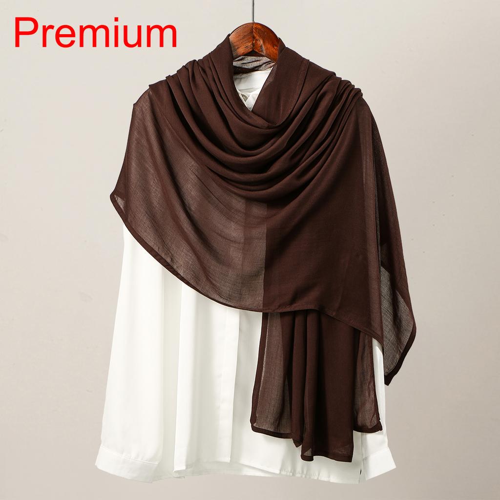 New Cotton Rayon Modal Hijab Scarf Women Big Size Muslim Headscarf Wraps Shawl Femme Musulman Headband Islamic Turban 185*75Cm