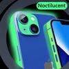For iPhone 16 Pro Max 16e 15 Pro Max 14 Pro Max 13 Plus 13 Mini 12 Pro Max Glow In The Night Frame Sticker Film + Camera Lens Protection
