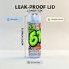 1PC Bright Six Seven Graffiti Number Art 750ml Color Plastic Sports Water Bottle Leakproof Flip Straw Lid Suitable for Sports Office Home Use