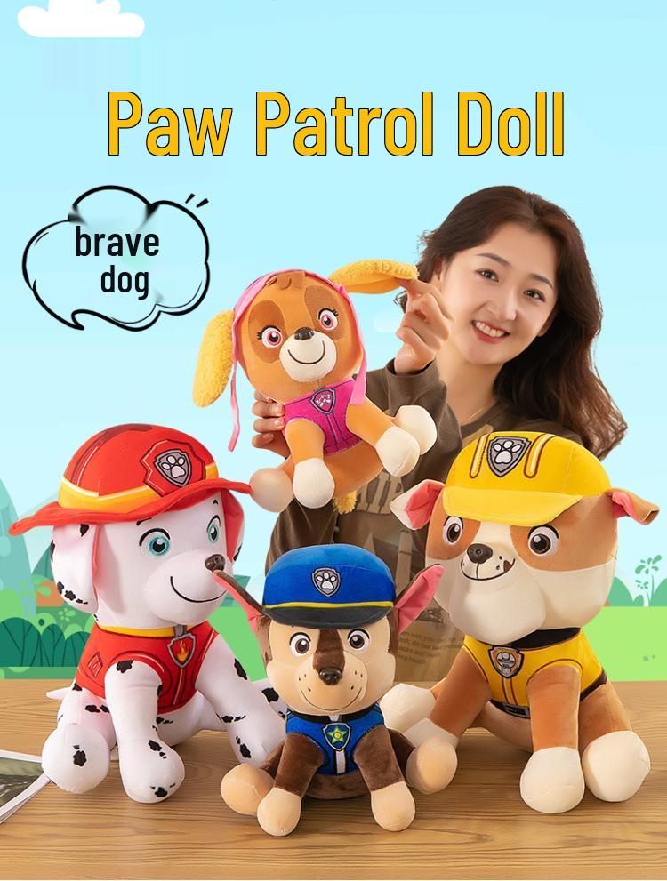 Paw Patrol Action Plush Toy Set: Cute Dog Dolls - Perfect for Children's Birthday Gifts
