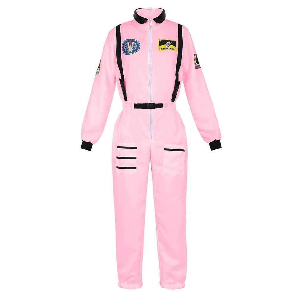 Adults Astronaut Costume Cosplay Women Men Space Astronaut Costume For Kids Jumpsuit Zipper Family Spacesuit Costume Carnival