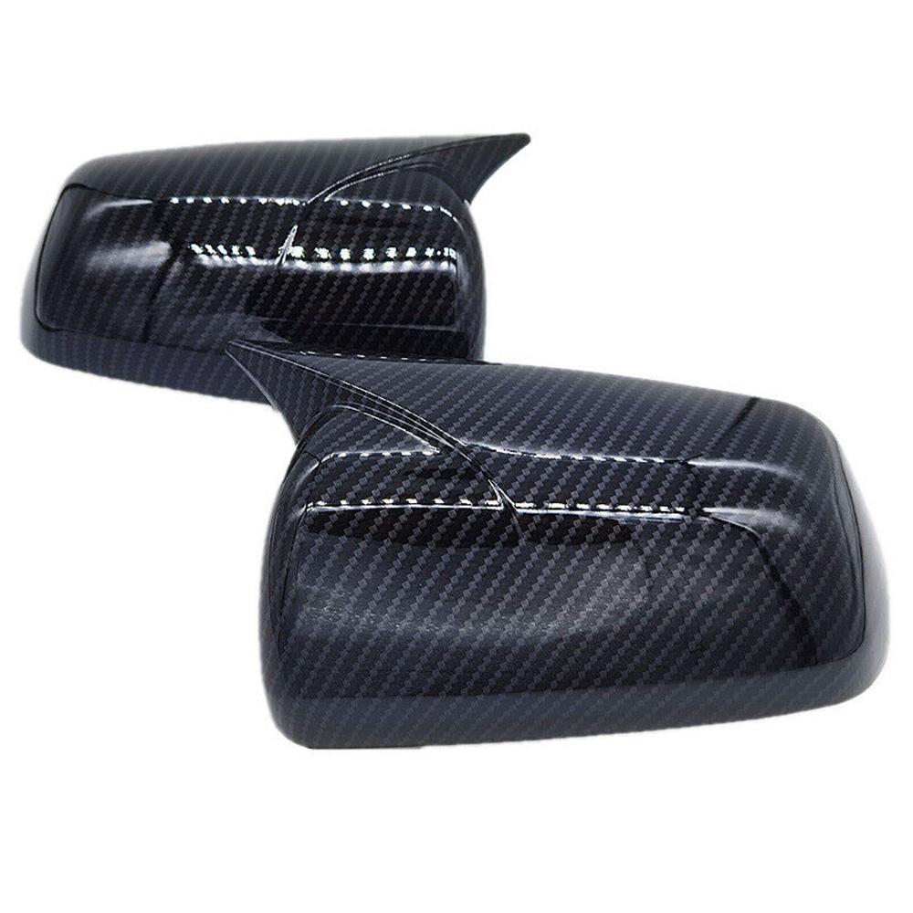 For 08-12 Mitsubishi Lancer Rearview Side Mirror Cover Cap Carbon Fiber Style Us