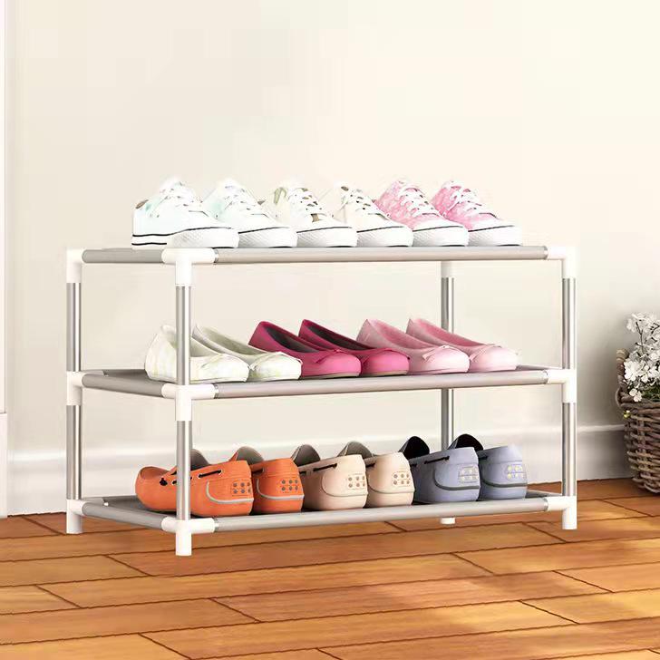 Multi-Layer Steel Shoe Rack: Dustproof, Economical Storage Solution for Dorms and Homes