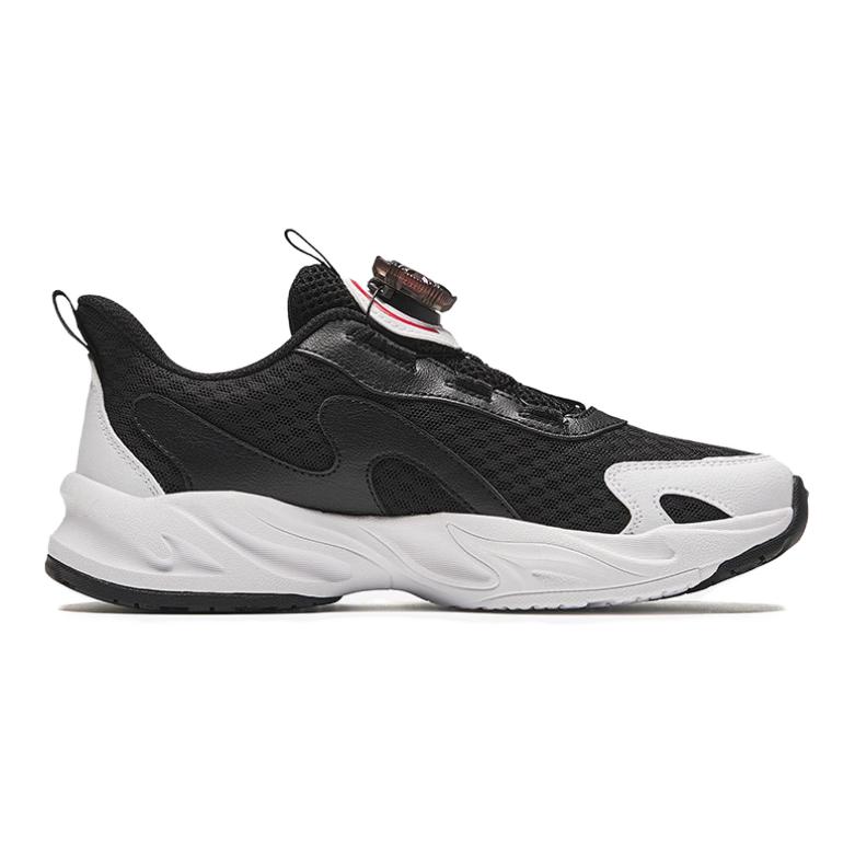 Anta Fashionable Versatile Non-Slip Wear-Resistant Low-Top Casual Shoes Kids Sneakers Black Red 312438808-7