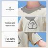 ASK JUNIOR Kinder T-Shirt mit überschnittenen Schultern, kurzärmlig