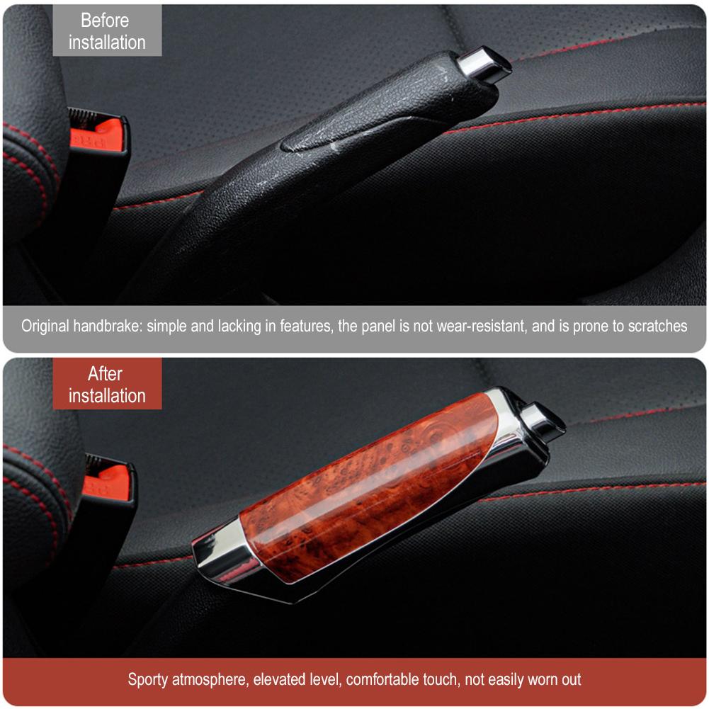 Universal Car Hand Brake Cover Carbon Fiber Handbrake Grips Protector Anti-slip Handbrake Sleeve Car Interior Accessories