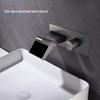 TLXT Golden Wall-Mounted Waterfall Bathtub Faucet