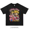 Sailor Moon T-shirt Men's and Women's Summer Cartoon Print Top Oversize T-shirt Loose Cotton Short Sleeves