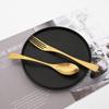 7Pcs Matt Schwarz Geschirr Besteck Set 304 Edelstahl Besteck Set Besteck Steak Messer Dessert Gabel Löffel Geschirr