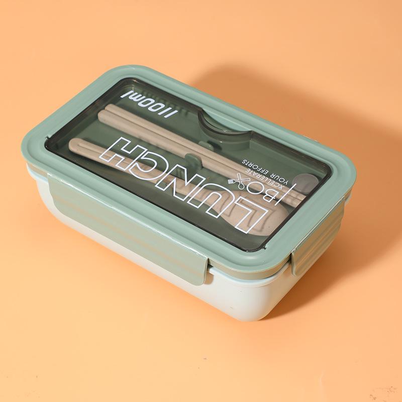 Large Capacity Multifunctional Lunch Box with Portable Cutlery and Sealed Compartments