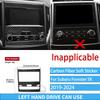 Real Carbon Fiber Car Accessories Gear Air Vent Set Trim Cover Soft Sticker For Subaru Forester SK      2024