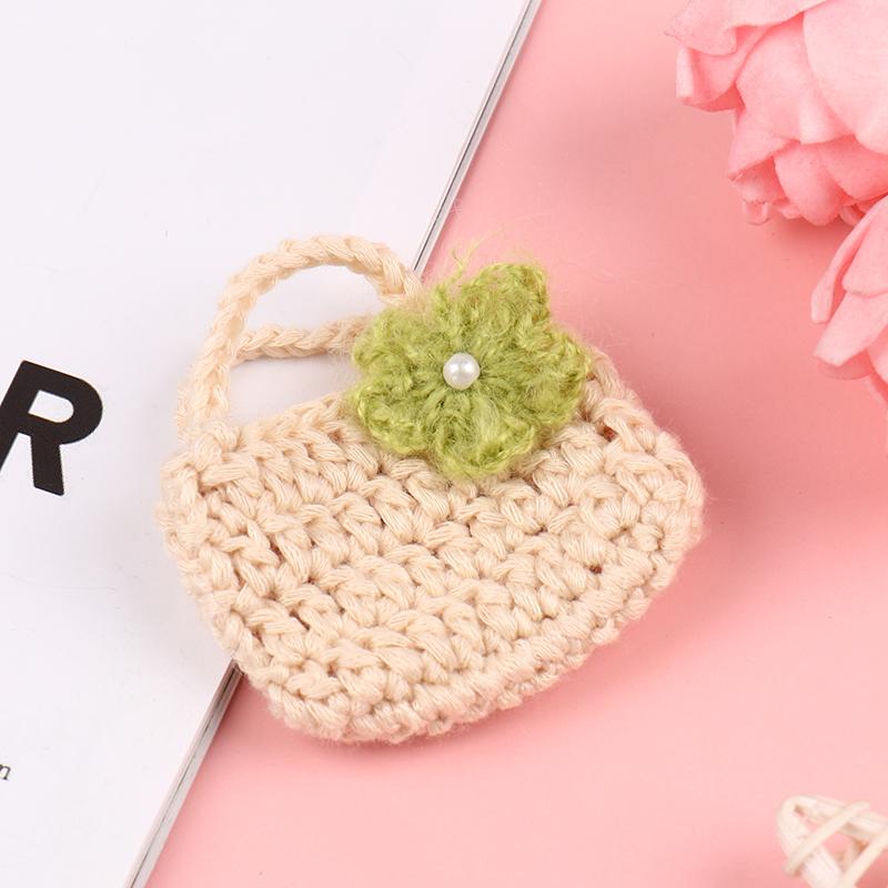 Fashion 1/6 1/12 Dollhouse Miniature Leather Suitcase Mini Bag Backpack Doll Luggage Box Handbag Shoulder Bag Leather Bag Purses