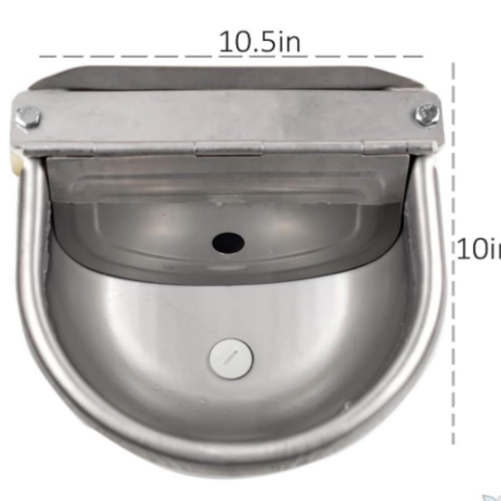 Automatic Cow Water Bowl Stainless Steel Drinking Waterer Bowl With Floating Ball For Cattle Sheep Float Bowl Goat Livestock