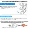 19”/24”/42”/53 Inch Drift Sock Sea Anchor Drogue with 30ft Kayak Tow Rope Line Buoy Ball for Fishing Boat Trolling Sock