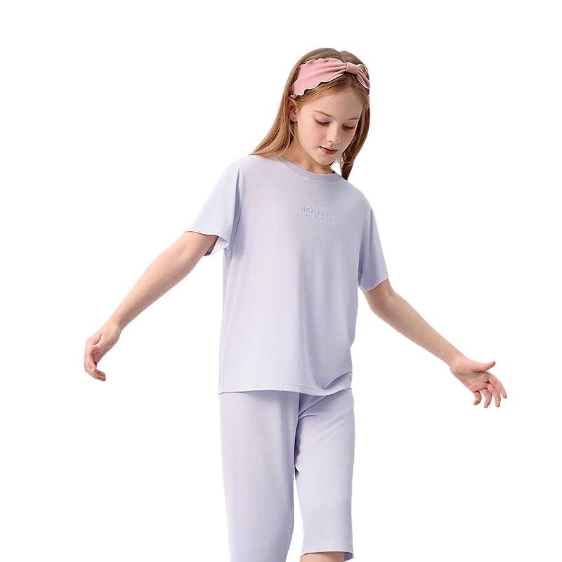 Balabala Kids' Summer Bamboo Fiber Pajama Set