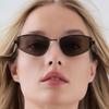 Women's sunglasses, metal cat eye sunglasses, men's and women's fashion sunglasses.