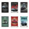 Metal Tin Poster 80s GTI Sports Classic Car Retro Metal Tin Sign Plaque Poster for Bar Club Wall Home Vintage Wall Plate Pendant