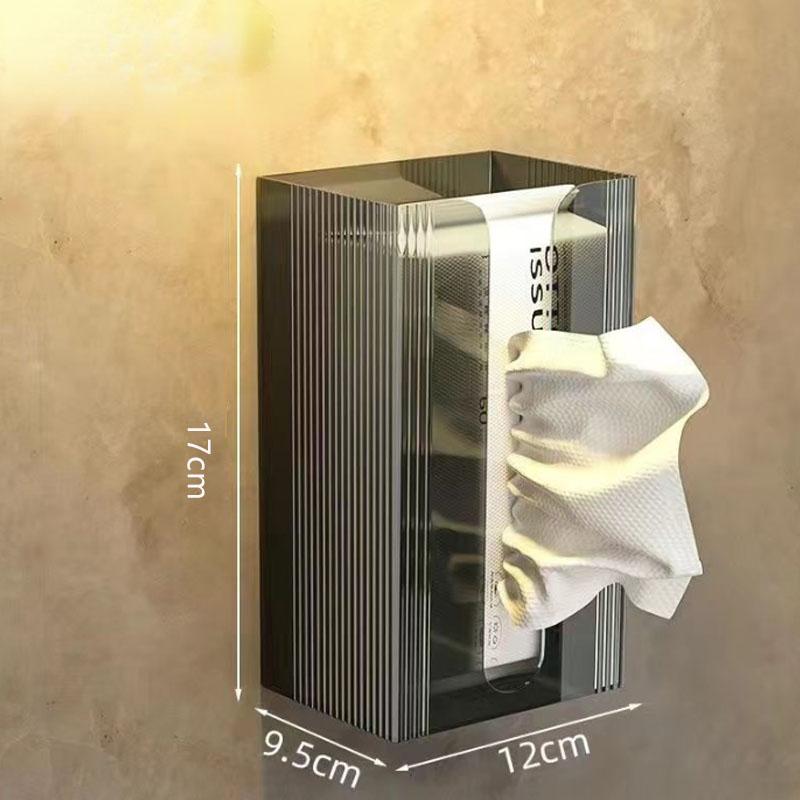 

Коробка-держатель для туалетной бумаги без перфорации, водонепроницаемая полка для хранения туалетной бумаги, ящик для хранения бумажных полотенец, кухни, ванной комнаты прозрачный