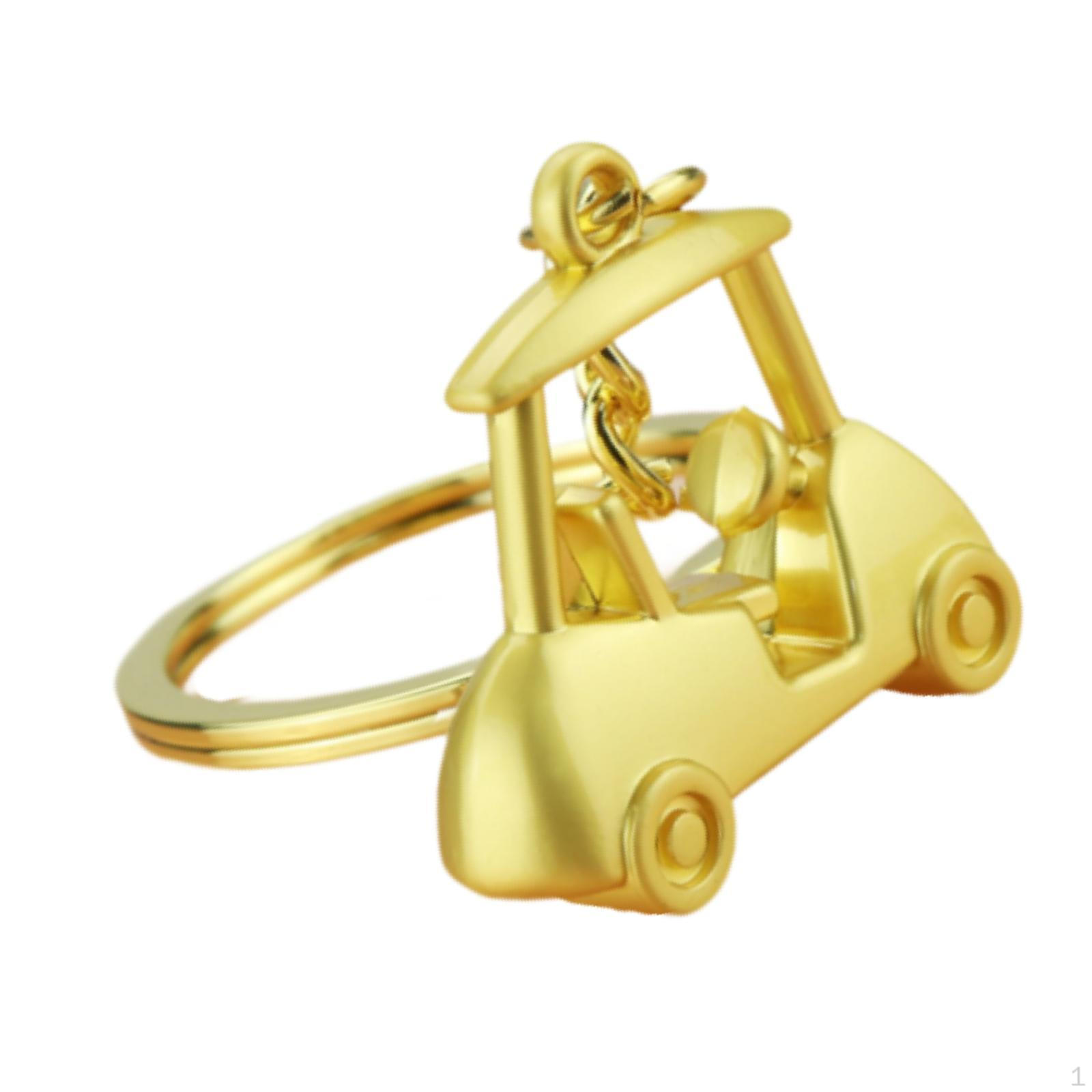 

Брелок для гольфа с 2D-моделированием, клубные брелоки-органайзер, держатель для ключей, цинковый сплав для Gold