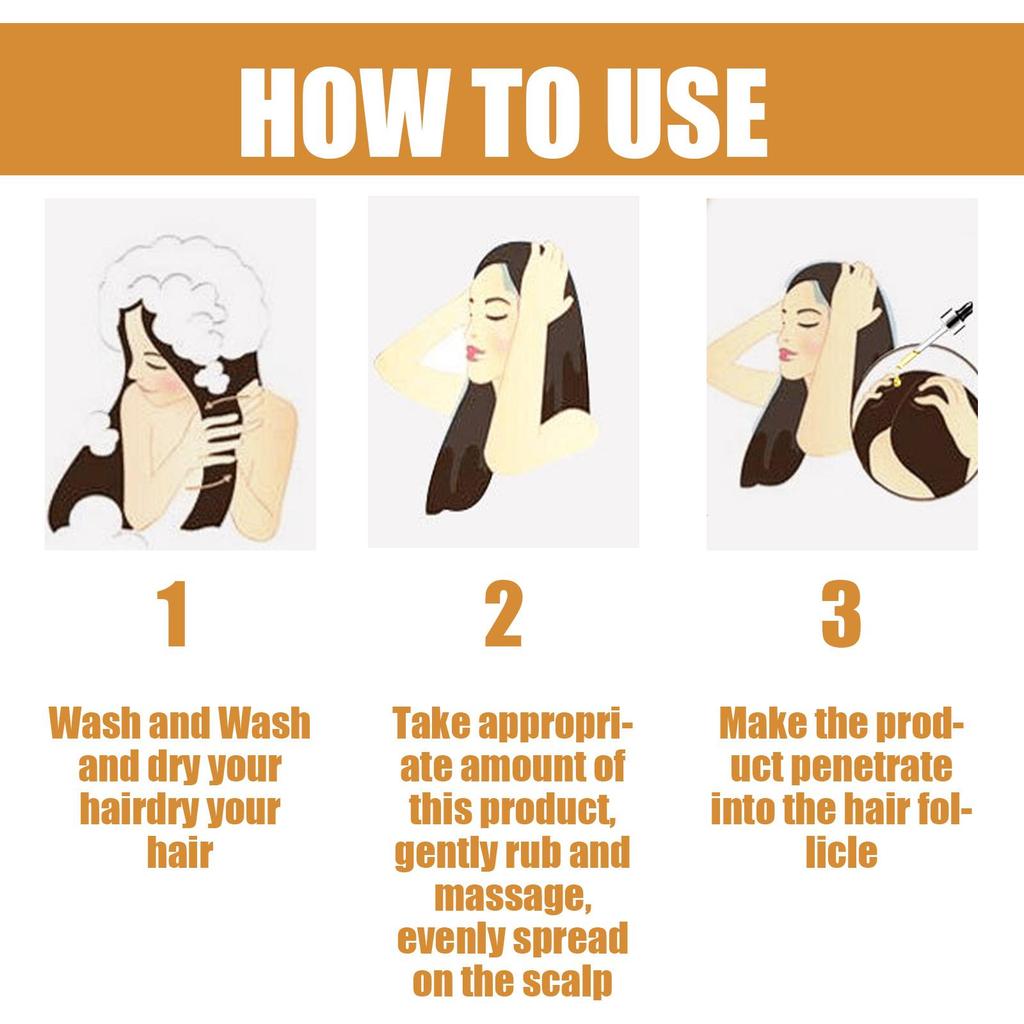 EELHOE Rice Water Hair Oil, Repair for Permed and Dyed Damage, Improves Dry and Frizzy Hair, Moisturizing and Softening Hair Essence 30ml