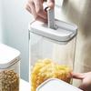 Transparenter Küchenbehälter mit staubdichtem Deckel Lebensmittelgeeigneter Kunststoffbehälter zur Aufbewahrung von Trockenwaren, Müsli, Snacks